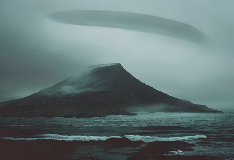 트린다지섬 UFO 사진